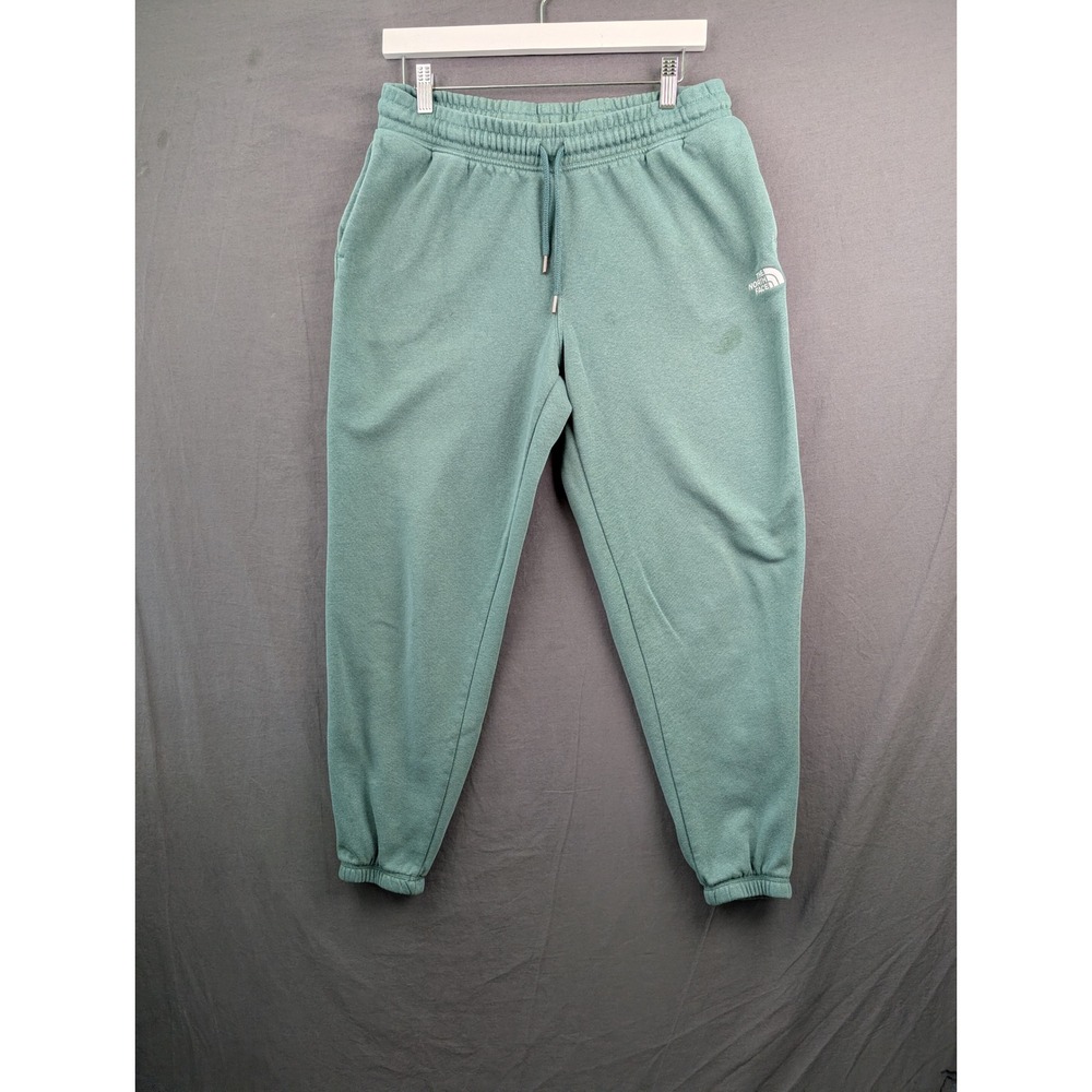 The North Face Womens Fleece Joggers Teal Green Sweatpants Size Medium